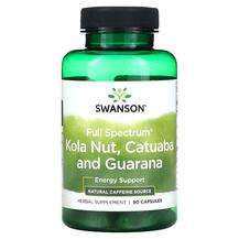 Swanson, Full Spectrum Kola Nut Catuaba and Guarana, 90 Capsules