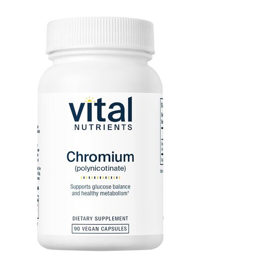 Основное фото товара Vital Nutrients, Хром, Chromium polynicotinate 200 mcg, 90 капсул