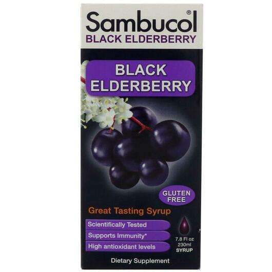 Основне фото товара Sambucol, Black Elderberry Syrup Original Formula, Сироп з Буз...