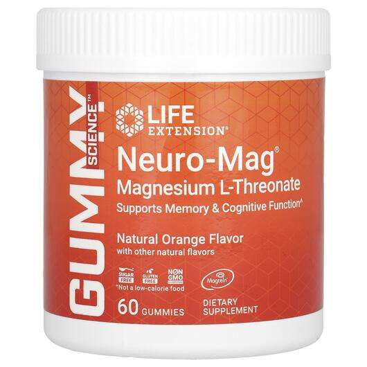 Основное фото товара Магний, Neuro-Mag Magnesium L-Threonate Gummies Natural Orange...