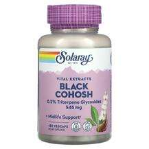 Solaray, Vital Extracts Black Cohosh 545 mg, Клопогон кістевид...