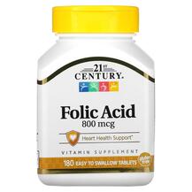 Вітамін B9 Фолієва кислота Folic Acid 800 mcg 21st