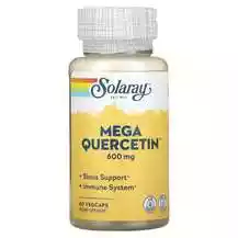 Solaray, Mega Quercetin, Мега Кверцетин 600 мг, 60 капсул