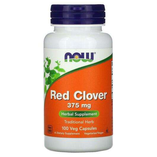 Red Clover 375 mg, Конюшина 375 мг, 100 капсул
