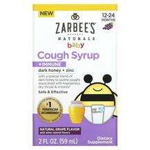 Zarbees, Naturals Baby Cough Syrup + Immune 12-24 Months Natur...