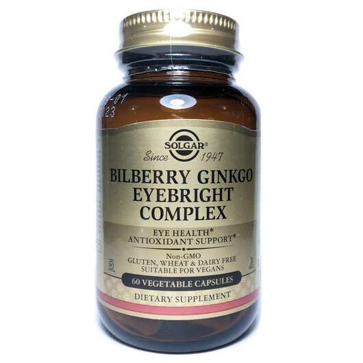 Bilberry Ginkgo Eyebright Complex, Комплекс Чорниці, 60 капсул
