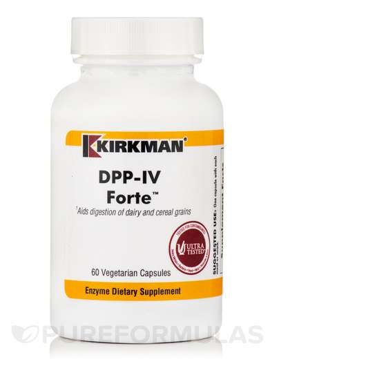 Основне фото товара Kirkman, DPP-IV Forte, Ферменти з DPP4, 60 капсул