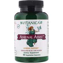Vitanica, Adrenal Assist Adrenal Support, 90 Vegetarian Capsules