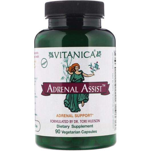 Основне фото товара Vitanica, Adrenal Assist Adrenal Support, Підтримка наднирникі...