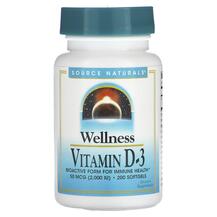 Вітамін D3 Холекальциферол Wellness Vitamin D-3 Вітамін D3 Холекальциферол Wellness Vitamin D-3