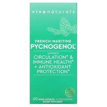 Viva Naturals, French-Maritime Pycnogenol, Пікногенол, 60 капсул
