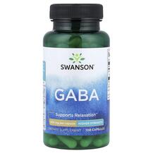 Gaba High Potency 500 mg ГАМК Swanson 100 капсул