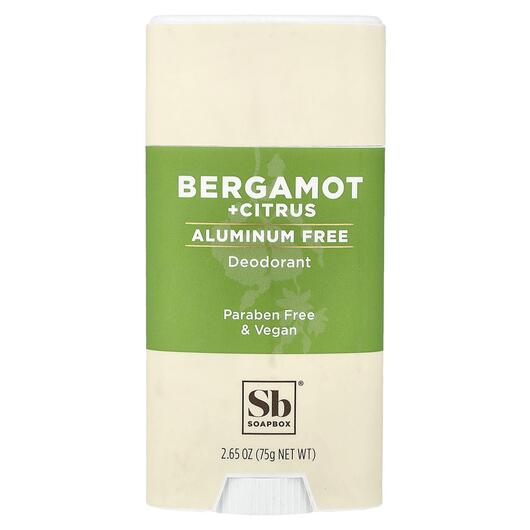 Основне фото товара Aluminum Free Deodorant Bergamot + Citrus, Дезодорант, 75 г