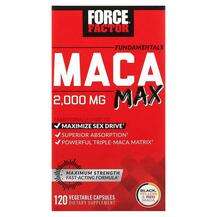 Force Factor, Fundamentals Maca Max 500 mg, Мака, 120 капсул