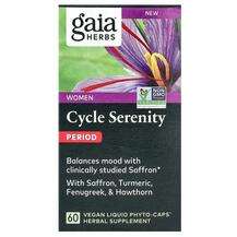 Gaia Herbs, Women Cycle Serenity Period, 60 Caps