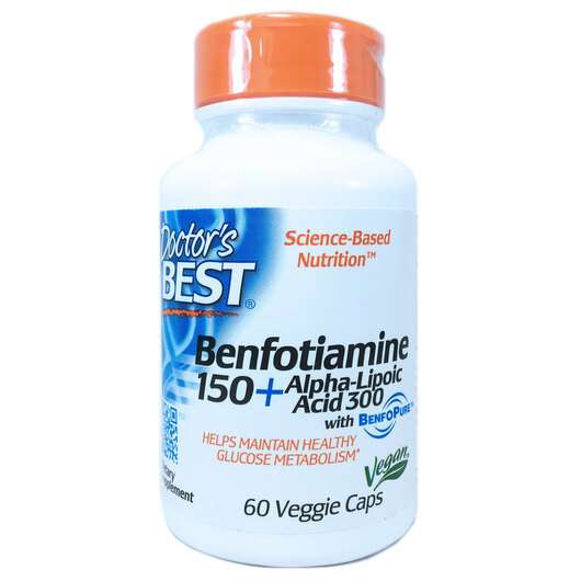Benfotiamine 150 + ALA, Бенфотіамін, 60 капсул