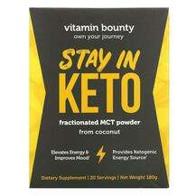 Vitamin Bounty, Stay In Keto Fractioned MCT Powder from Coconu...