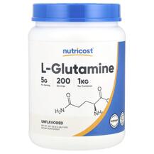 L-Glutamine Unflavored L-Глутамин Nutricost 1 кг