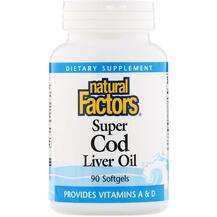 Natural Factors, Натуральные Факторы Super Cod Liver Oil, Supe...