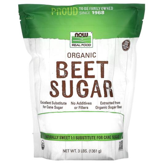 Основне фото товара NOW Foods, Beet Sugar, Замінник цукру, 1361 р