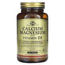 Solgar, Calcium Magnesium with Vitamin D3, Вітамін D3, 150 таб...