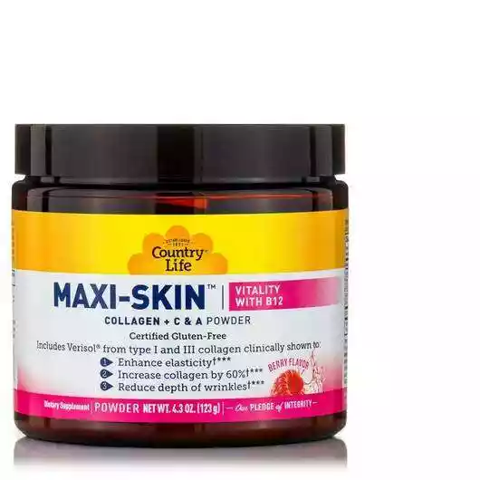 Фото товару Maxi-Skin Collagen + Vitamins C & A Berry Flavor Powder
