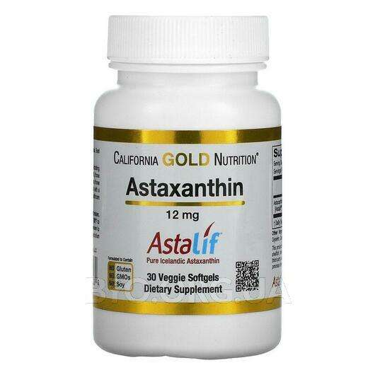 Astaxanthin, Астаксантин 12 мг, 30 капсул