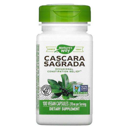 Cascara Sagrada 350 mg 100 Vegan, Каскара Саграда 350 мг, 100 капсул