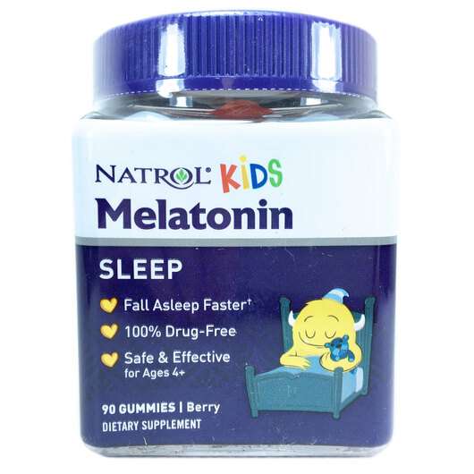 Kids Melatonin Sleep, Мелатонін 1 мг для Дітей, 90 цукерок