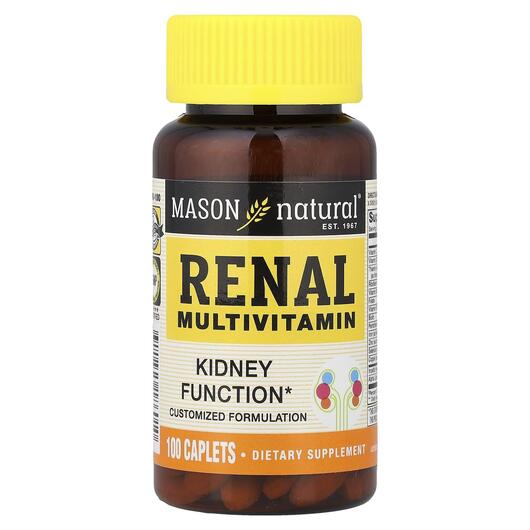 Основне фото товара Mason, Renal Multivitamin, Мультивітаміни, 100 таблеток