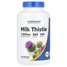 Milk Thistle 1000 mg Расторопша Nutricost 240 капсул