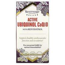 ReserveAge Nutrition, Active Ubiquinol CoQ10 with Resveratrol,...