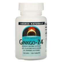 Source Naturals, Ginkgo-24 120 mg 120, Гінкго-24 120 мг, 120 т...