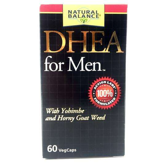 Основне фото товара Natural Balance, DHEA for Men 60, DHEA для чоловіків, 60 капсул