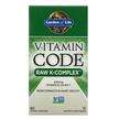 Фото товару Garden of Life, Vitamin Code RAW K-Complex, Вітамін K, 60 капсул