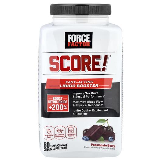 Основное фото товара Поддержка Либидо, Score! Fast-Acting Libido Booster, 60 таблеток