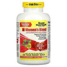 Super Nutrition, Women's Blend Iron Free 180, Мультивітаміни д...