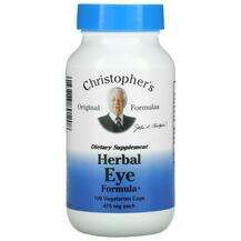 Christopher's Original Formulas, Eyebright 475 mg, 100 Veggie ...