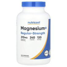 Magnesium+ Regular-Strength 210 mg Магний Nutricost