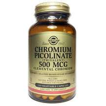 Chromium Picolinate 500 mcg, Хром пиколинат 500 мкг, 120 капсул