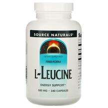Source Naturals, L-Leucine 500 mg, 240 Capsules