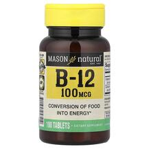 Vitamin B12 Витамин B1 Тиамин Mason 100 таблеток