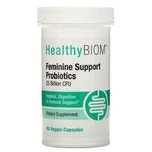HealthyBiom, Feminine Support Probiotics 25 Billion CFUs, 90 V...