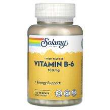 Solaray, Vitamin B-6 100 mg, 120 VegCaps