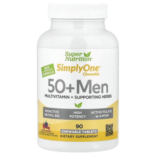 Основное фото товара SimplyOne Chewable 50+ Men Multivitamin, Витамины для мужчин 50+,