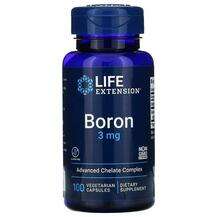 Life Extension, Бор 3 мг, Boron 3 mg, 100 капсул
