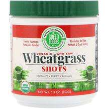 Green Foods, Organic & Raw Wheatgrass Shots, 150 g
