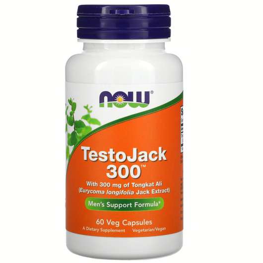 TestoJack 300 mg, Тонгкат Алі 300 мг Лонгджек, 60 капсул