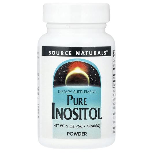Основне фото товара Pure Inositol Powder, Вітамін B8 Інозитол, 56.7 г