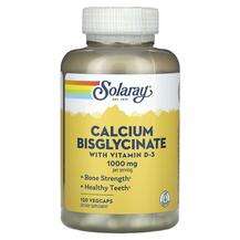 Solaray, Calcium Bisglycinate With Vitamin D-3 1000 mg, 120 Ve...